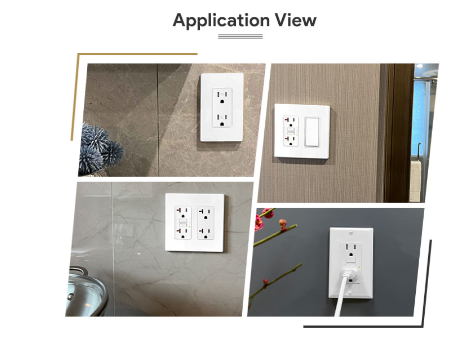 GF 15amp 125v American US standard duplex Self Testing Popular Gfci Receptacle