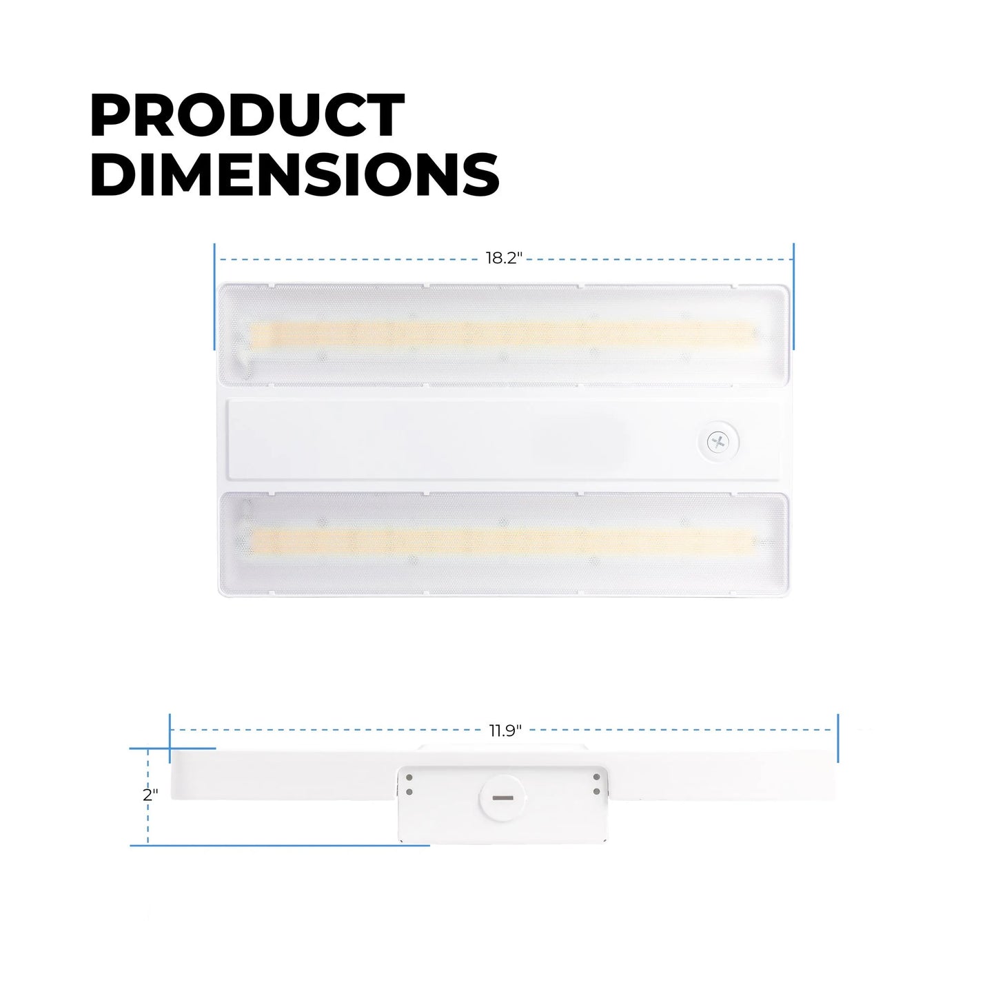 1.5’ LED Linear High Bay - Selectable CCT and Wattage - Sensor Ready - 400W MH Equivalent - Up To 23,100 Lumens - 4000K / 5000K - 130W / 150W / 165W